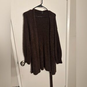 Express Cozy Brown Women's Cardigan